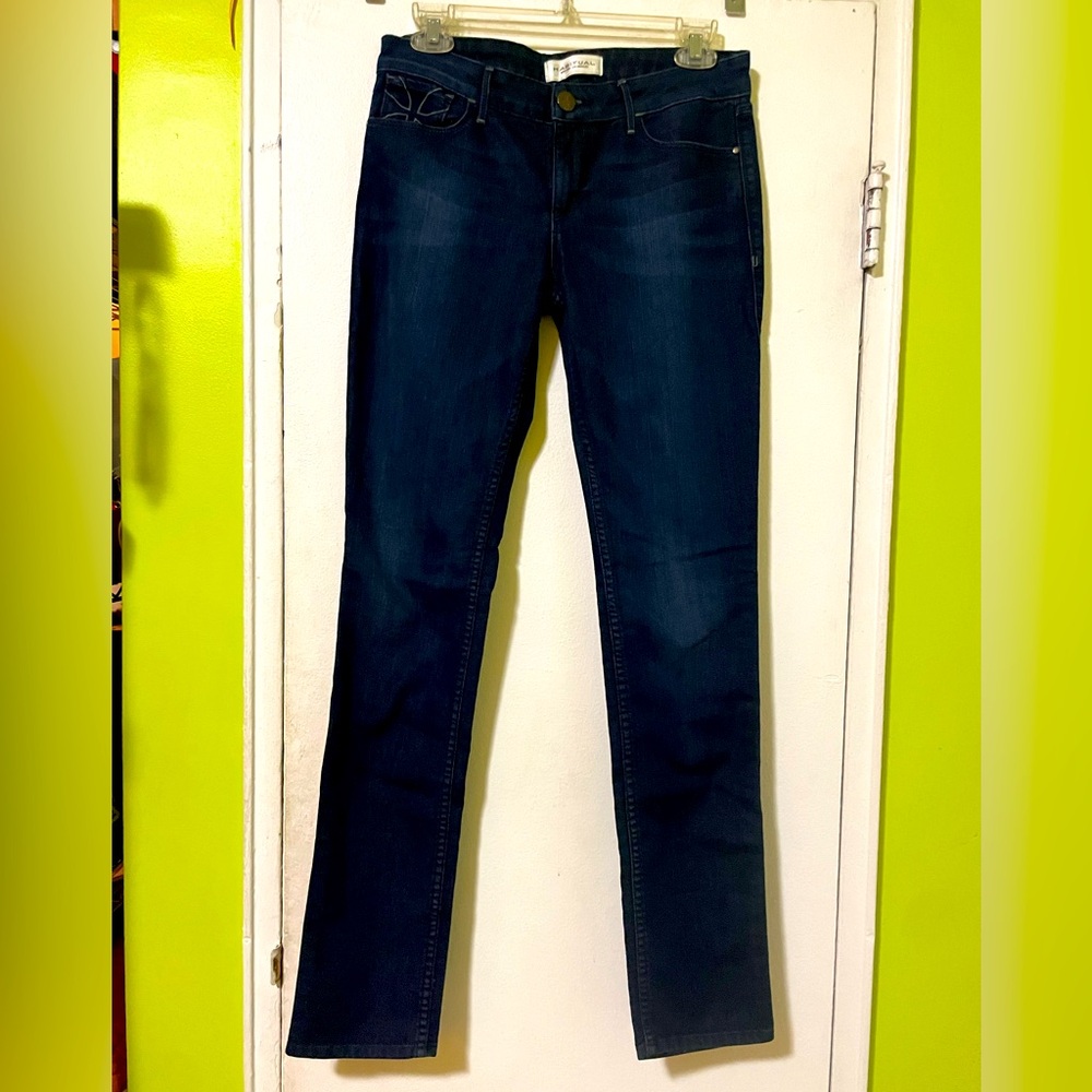 Habitual Dark Blue low rise Jeans, sz 27